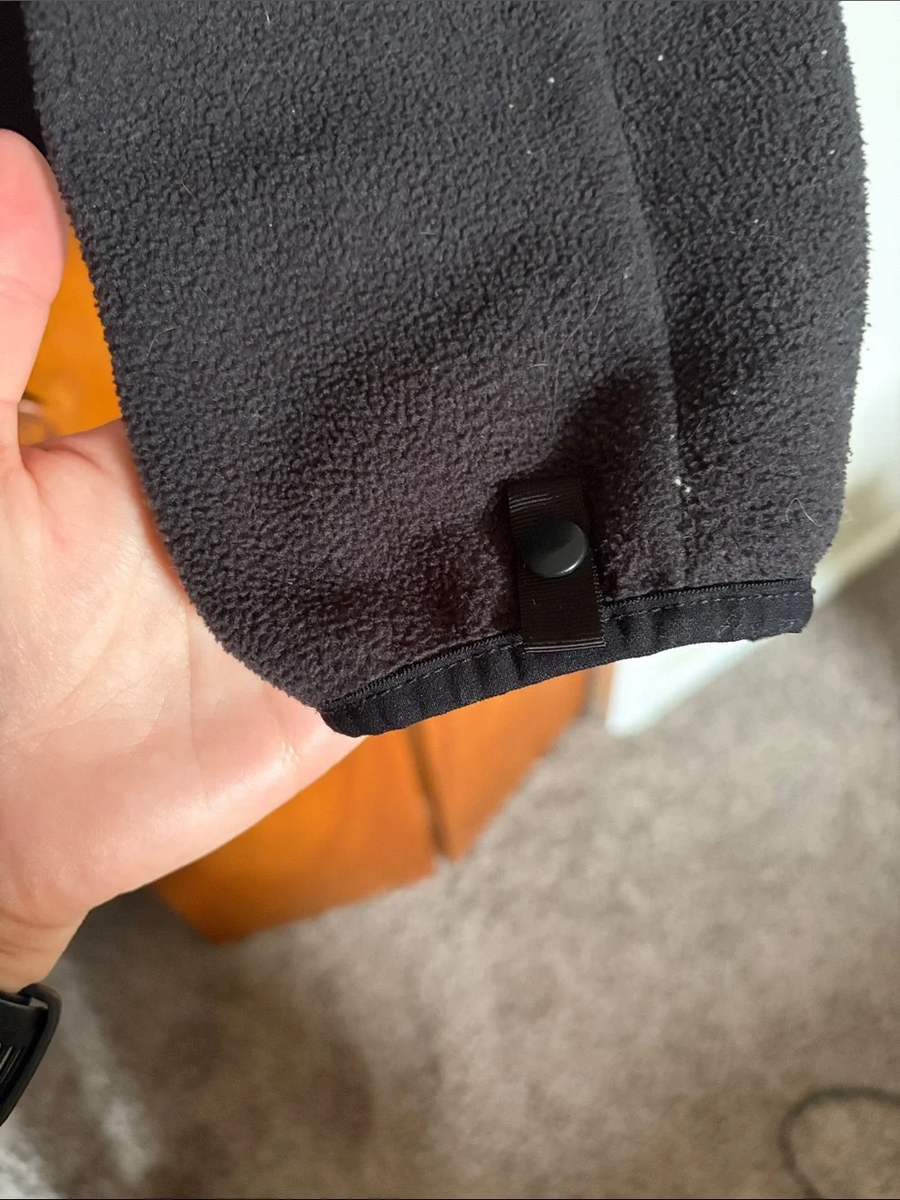 The North Face Black Full-Zip Fleece Jacket with Logo